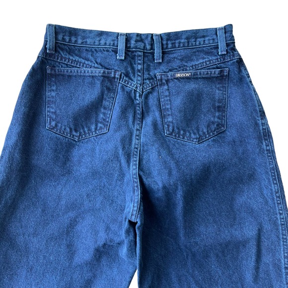 Sasson Vintage Mom Jeans Waist Size 29 High Waisted Dark Wash 80's Relaxed - Picture 6 of 6